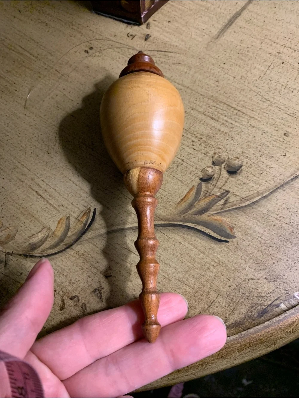 Hand-Turned Wooden Ornament